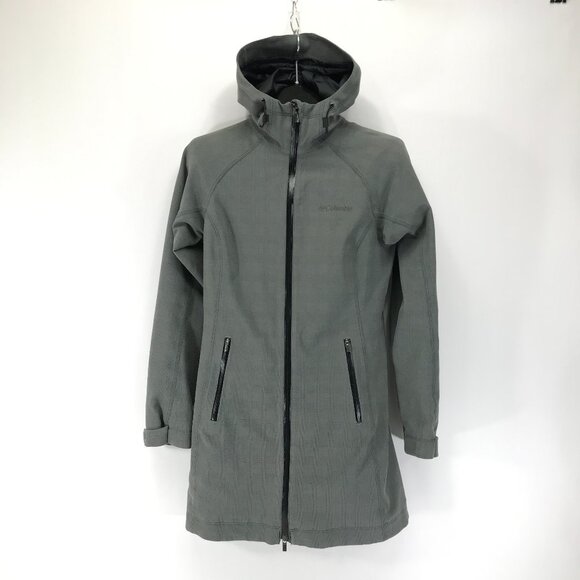 Columbia Dusk2Dawn Omni-Heat Hooded Jacket Women's XS Gray Outdoor Thermal Warm - Picture 1 of 15